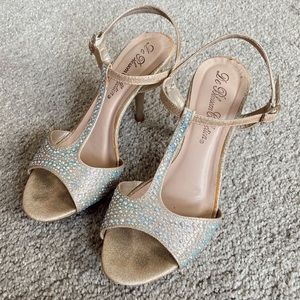 Bedazzled Strappy Heels